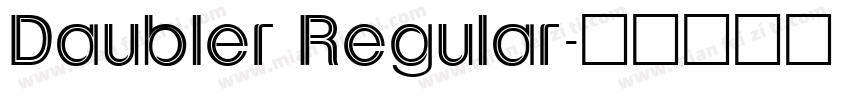 Daubler Regular字体转换